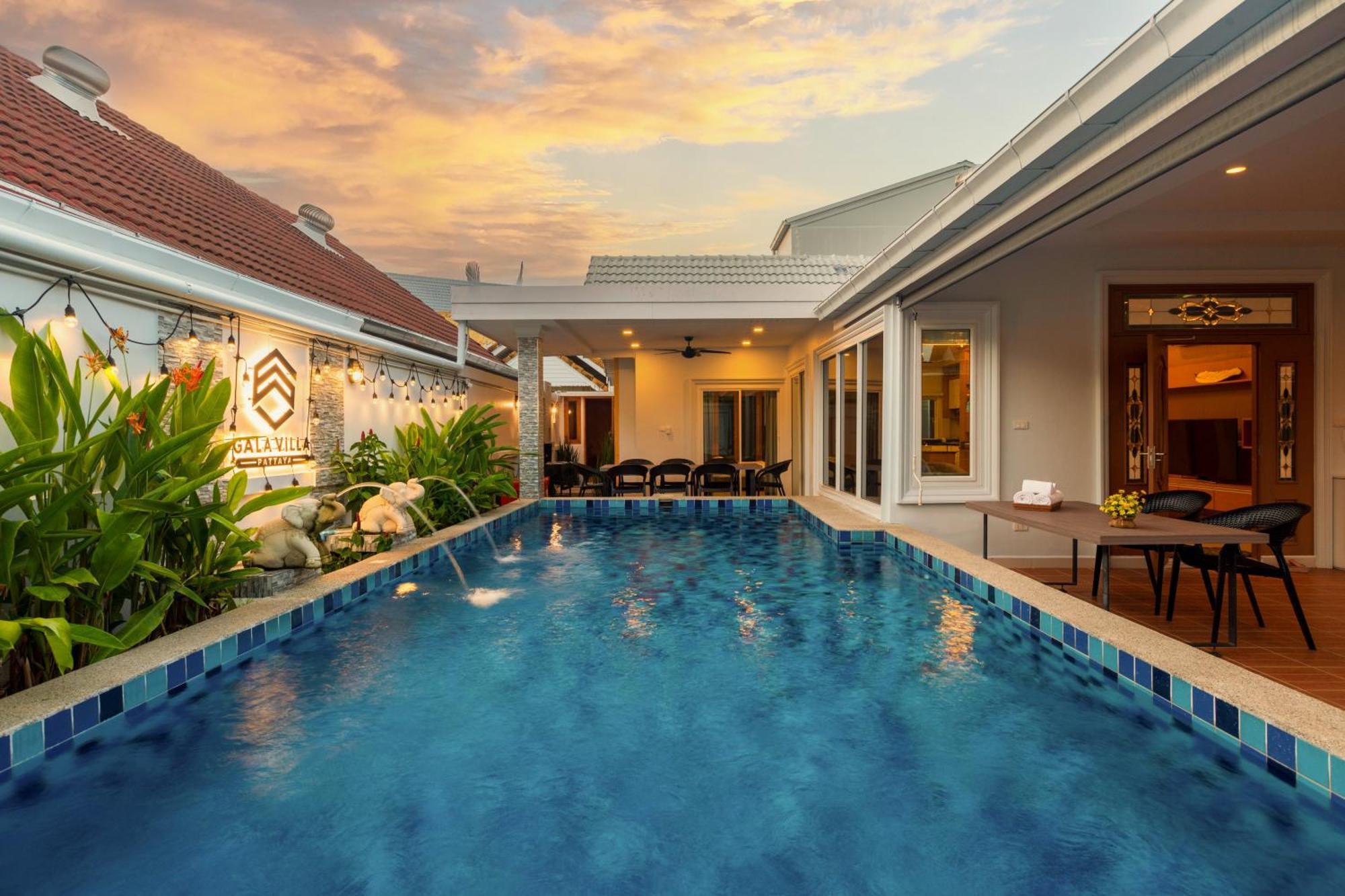 Pattaya Private Villa - Pool,Sauna,Snooker,Bbq 外观 照片