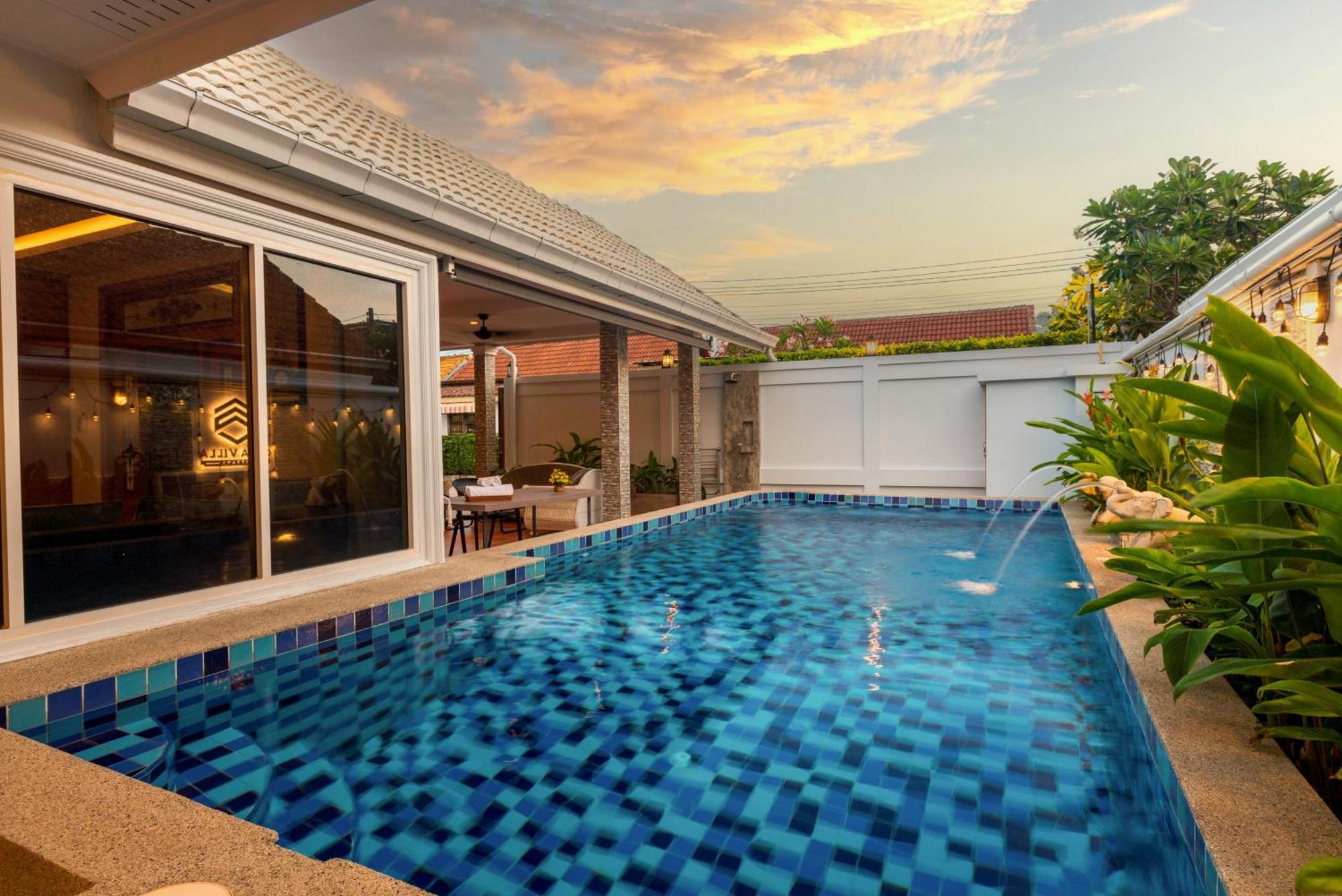 Pattaya Private Villa - Pool,Sauna,Snooker,Bbq 外观 照片