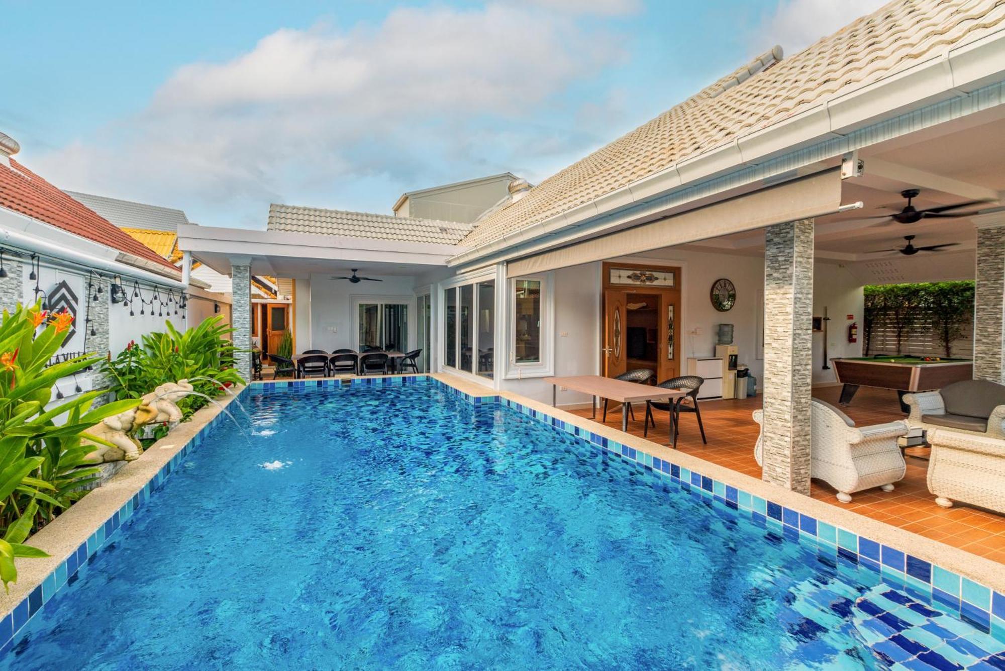 Pattaya Private Villa - Pool,Sauna,Snooker,Bbq 外观 照片
