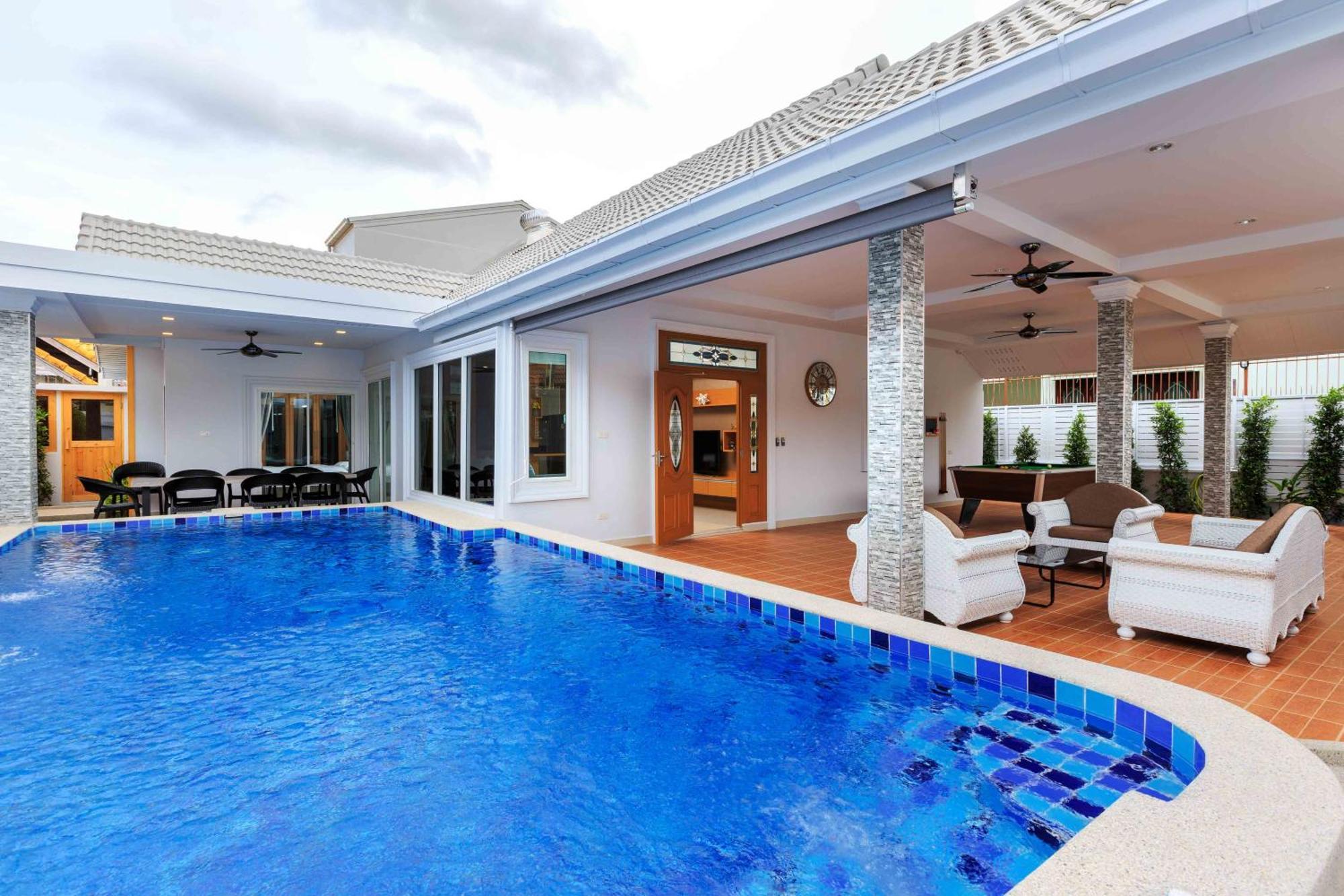 Pattaya Private Villa - Pool,Sauna,Snooker,Bbq 外观 照片