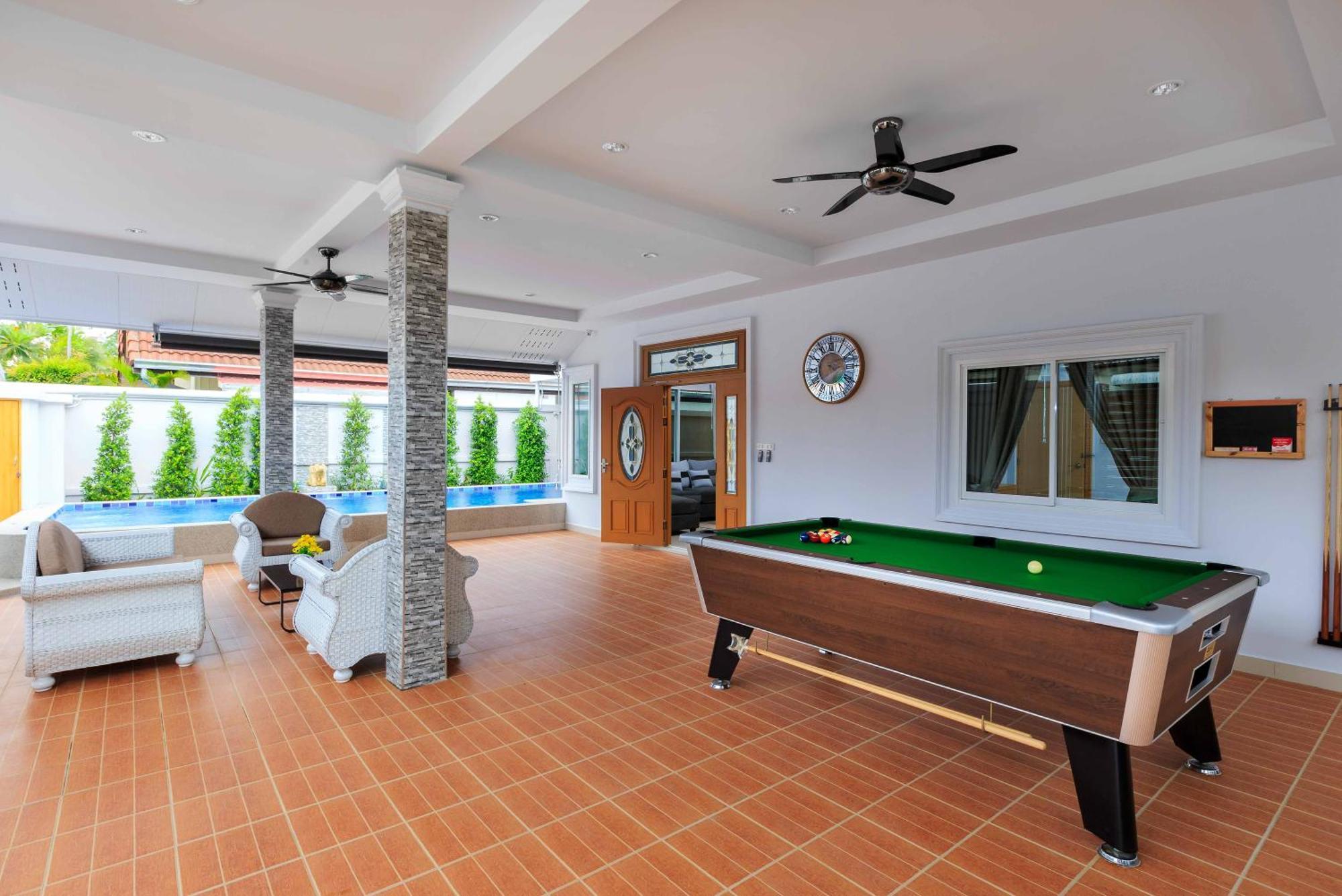 Pattaya Private Villa - Pool,Sauna,Snooker,Bbq 外观 照片