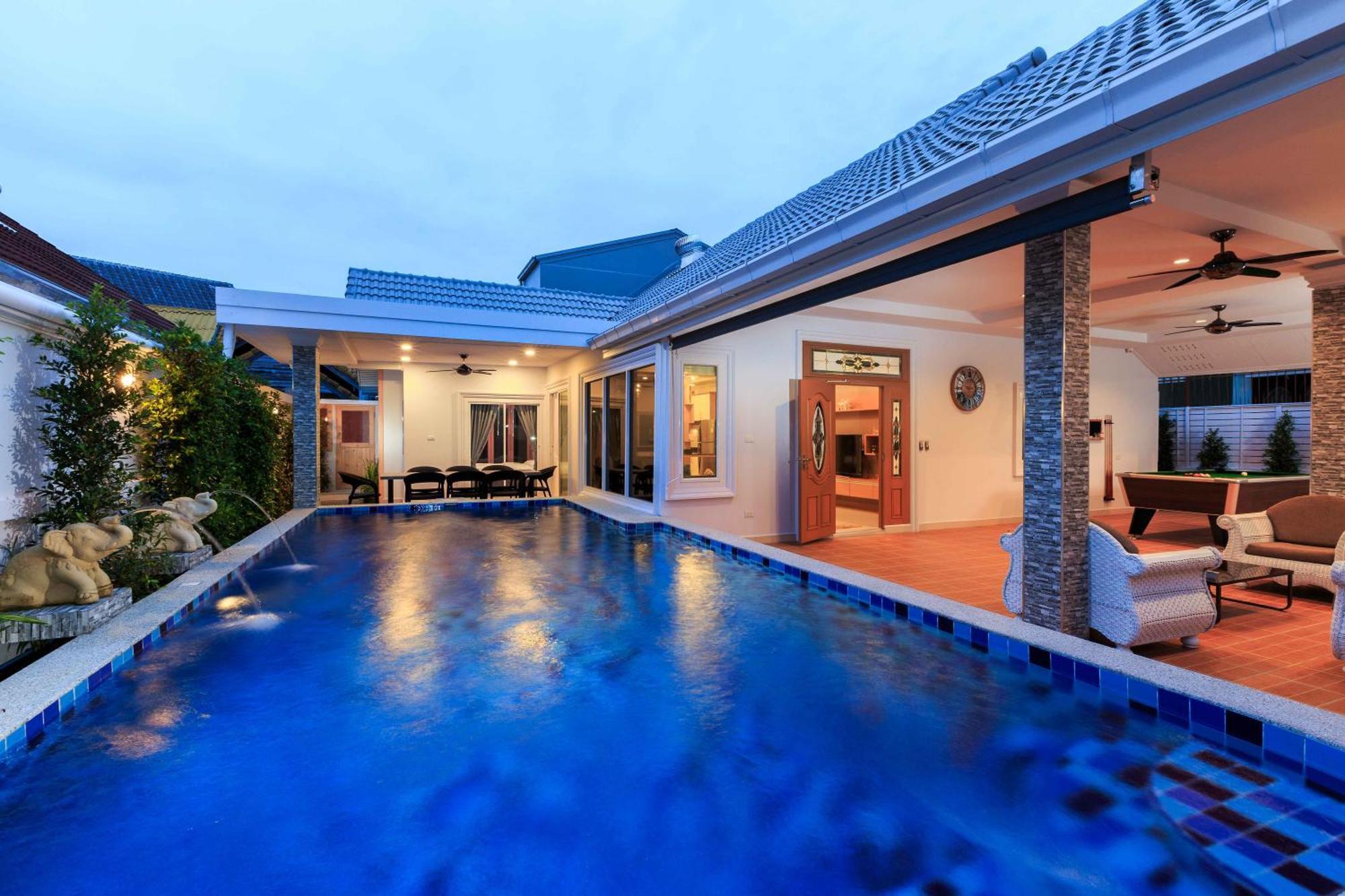 Pattaya Private Villa - Pool,Sauna,Snooker,Bbq 外观 照片