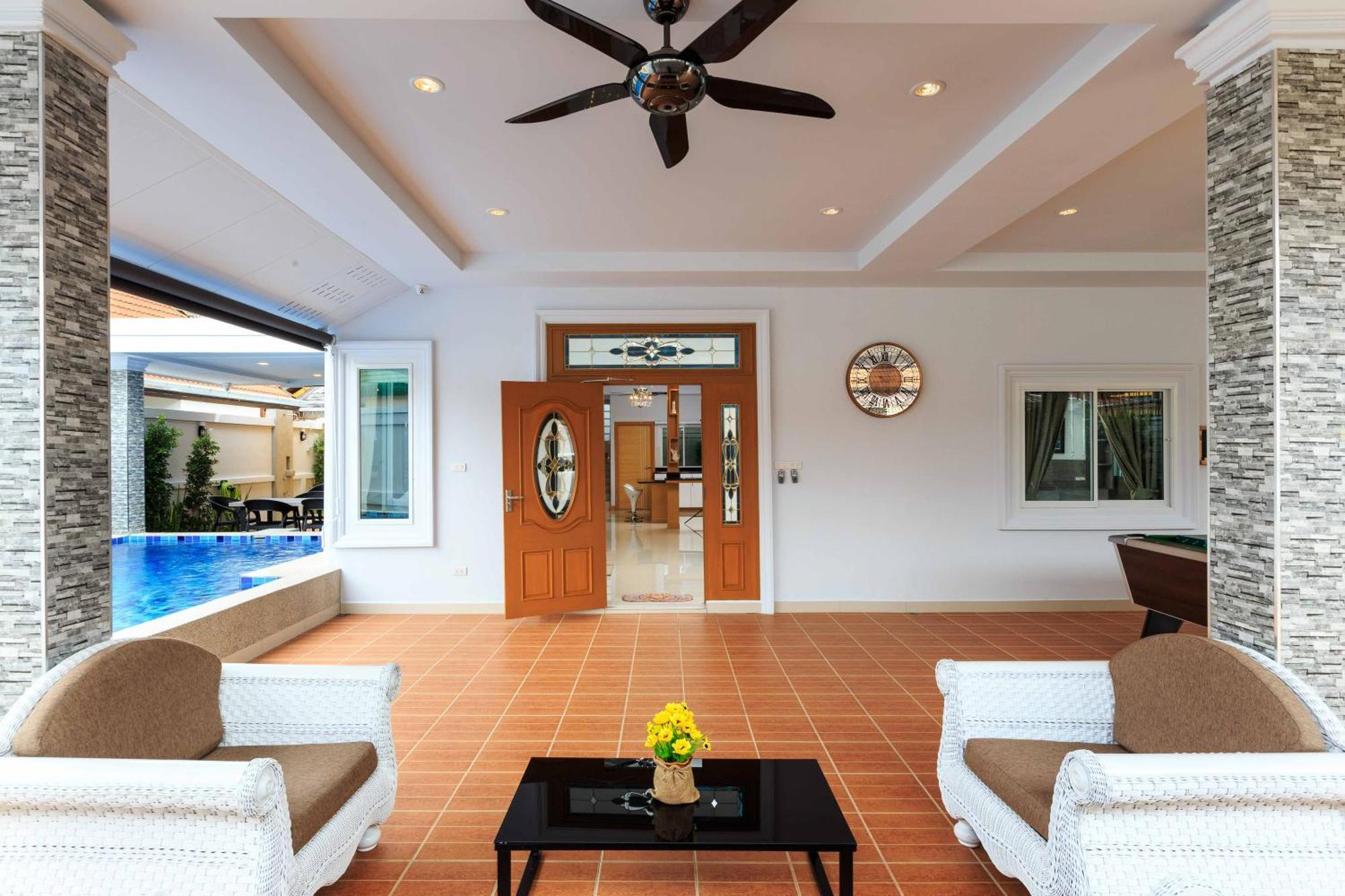 Pattaya Private Villa - Pool,Sauna,Snooker,Bbq 外观 照片